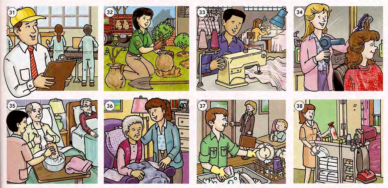 Examples. Daily Occupationa Learn Vocabulary Through Pictures - Occupations I - ESL Tasks